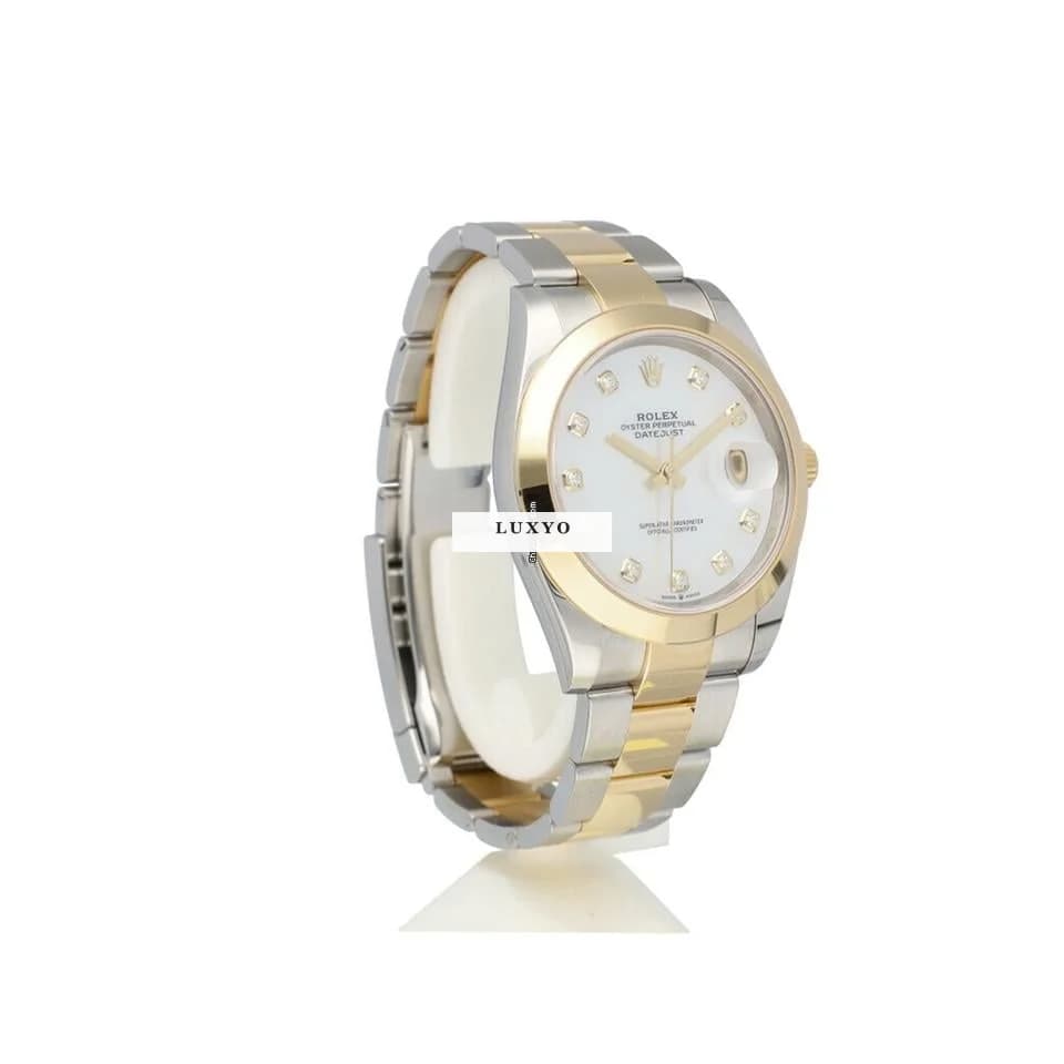 Rolex Datejust 41 NEW ROLEX SERVICE - 2022 B+P | steel - gold MOP diamond Oyster - Thumbnail 9