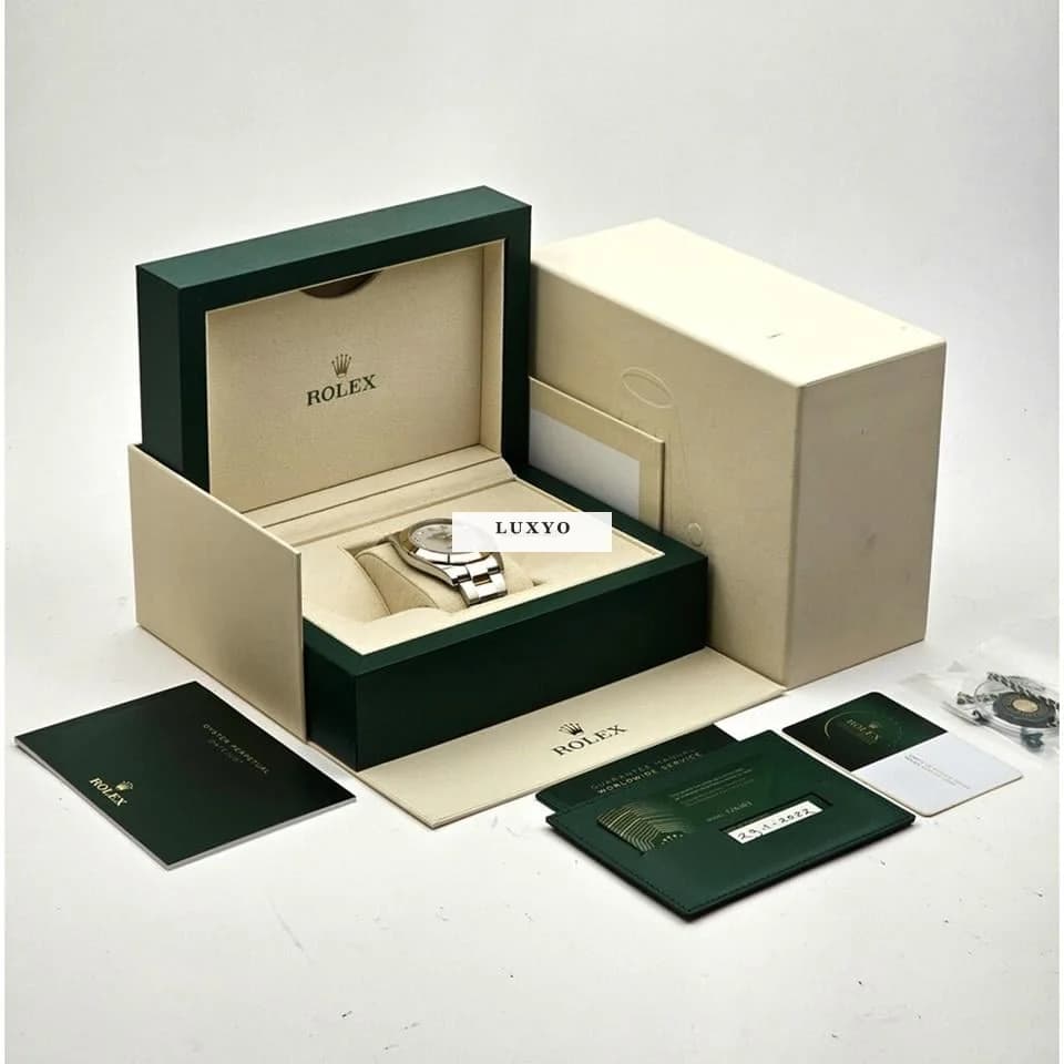 Rolex Datejust 41 NEW ROLEX SERVICE - 2022 B+P | steel - gold MOP diamond Oyster - Thumbnail 10