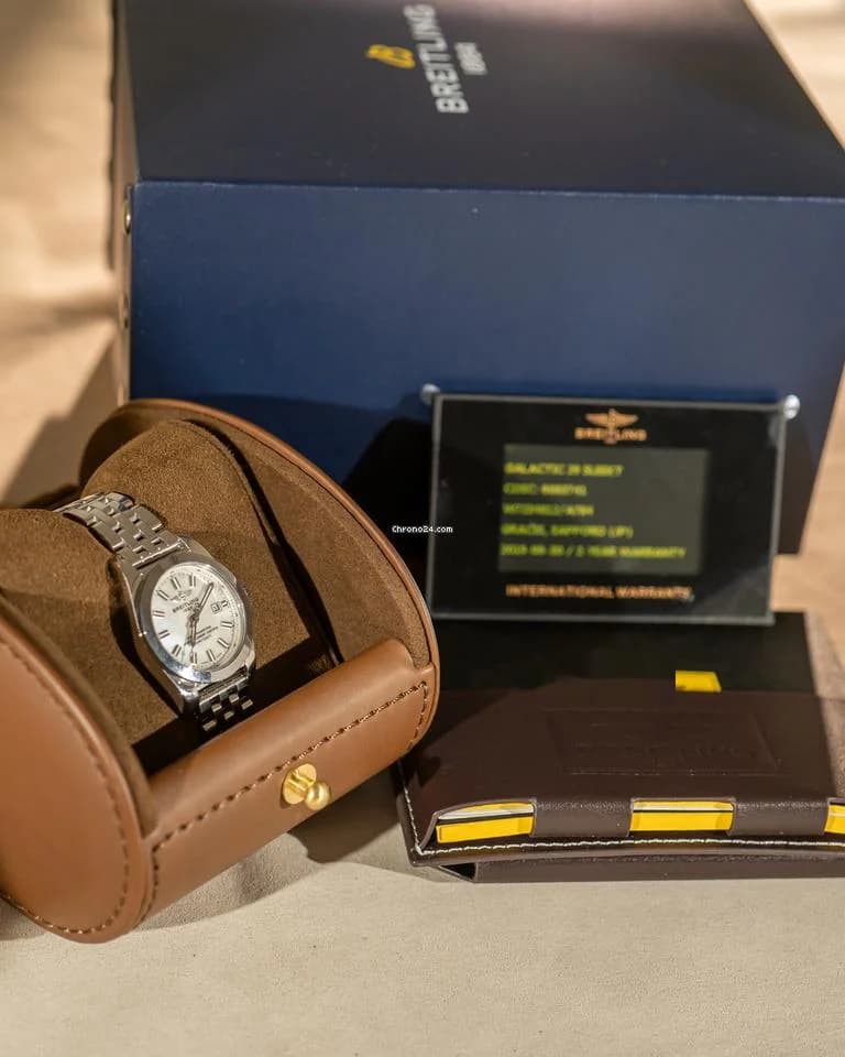 Breitling Galactic 29 W72348 – Mother of Pearl Dial – Full Set – incl. VAT – 2022 - Image 1