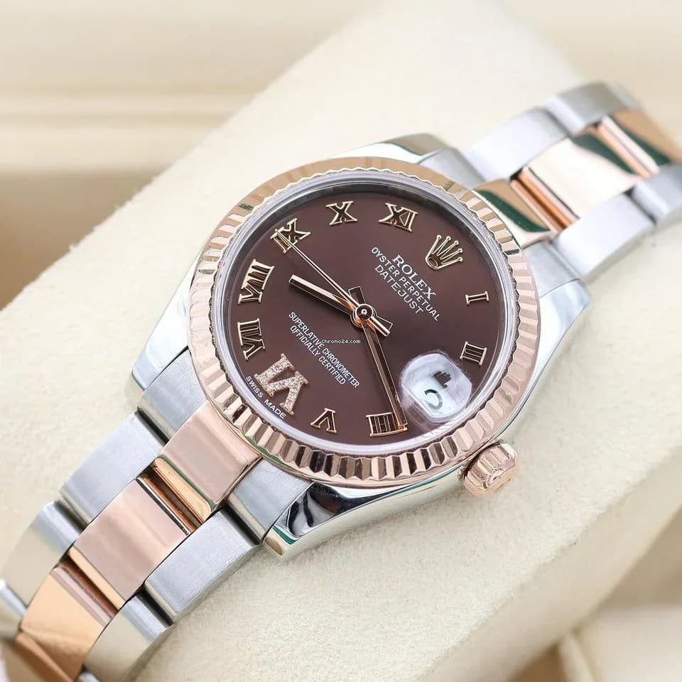 Rolex Datejust 31 ref. 278271 - Chocolate Diamond Roman Dial - Oyster Bracelet Full Set