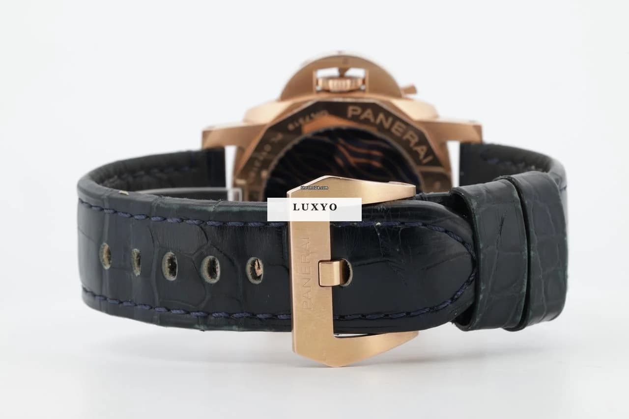 Panerai Luminor Marina Goldtech Blu Notte Luminor PAM0111  2021 Like New Full Set - Thumbnail 4