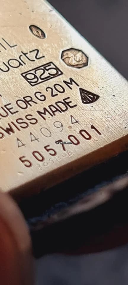 Cartier must de cartier tank vermeil must de cartier  vermeil  blue roman index blue hands - Thumbnail 17