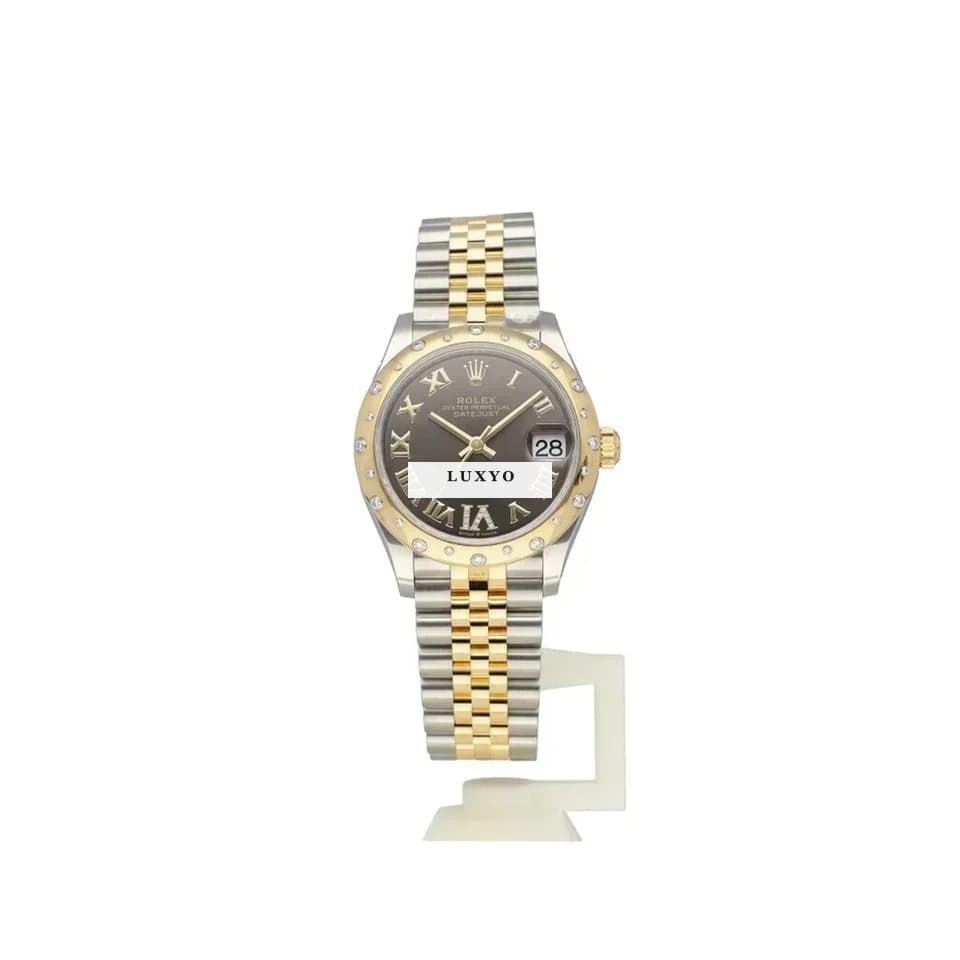 Rolex Datejust 31 steel - gold diamond grey roman Jubilee 2021 box + papers - Thumbnail 2