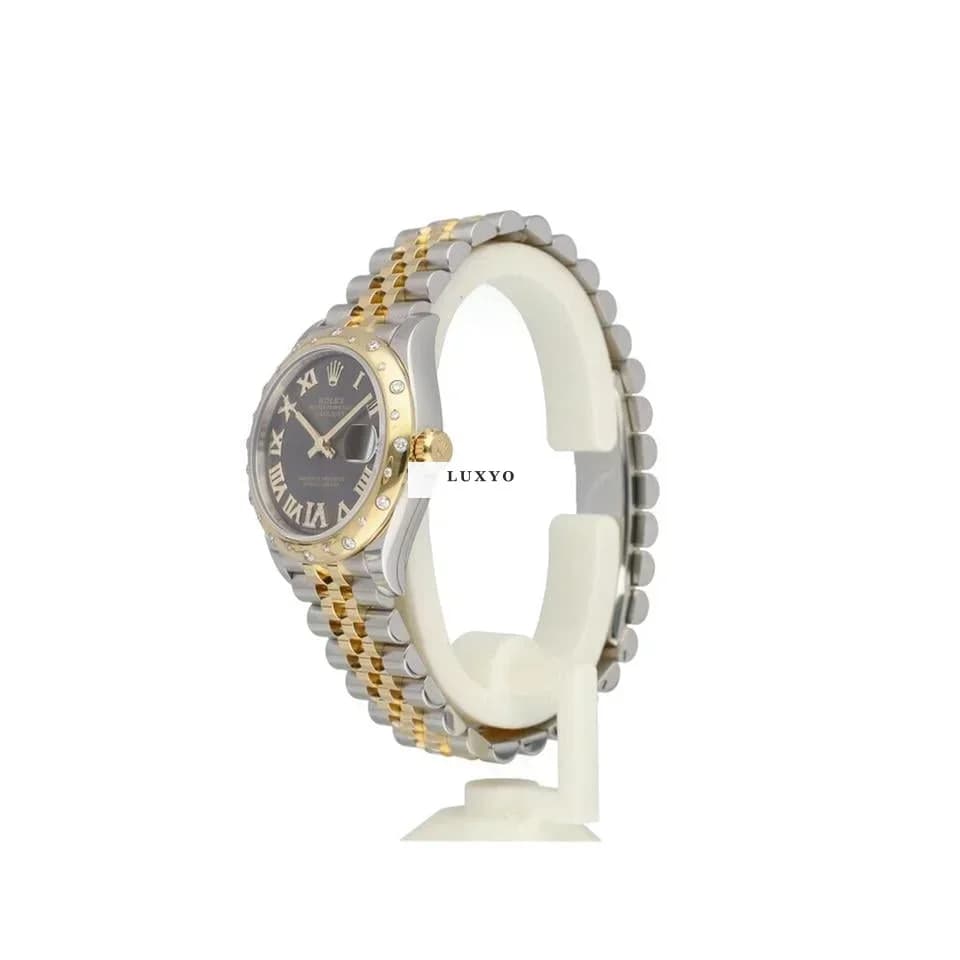 Rolex Datejust 31 steel - gold diamond grey roman Jubilee 2021 box + papers - Thumbnail 3