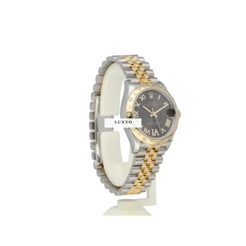 Rolex Datejust 31 steel - gold diamond grey roman Jubilee 2021 box + papers - Thumbnail 9