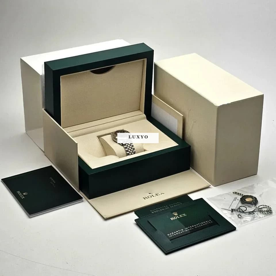 Rolex Datejust 31 steel - gold diamond grey roman Jubilee 2021 box + papers - Thumbnail 10