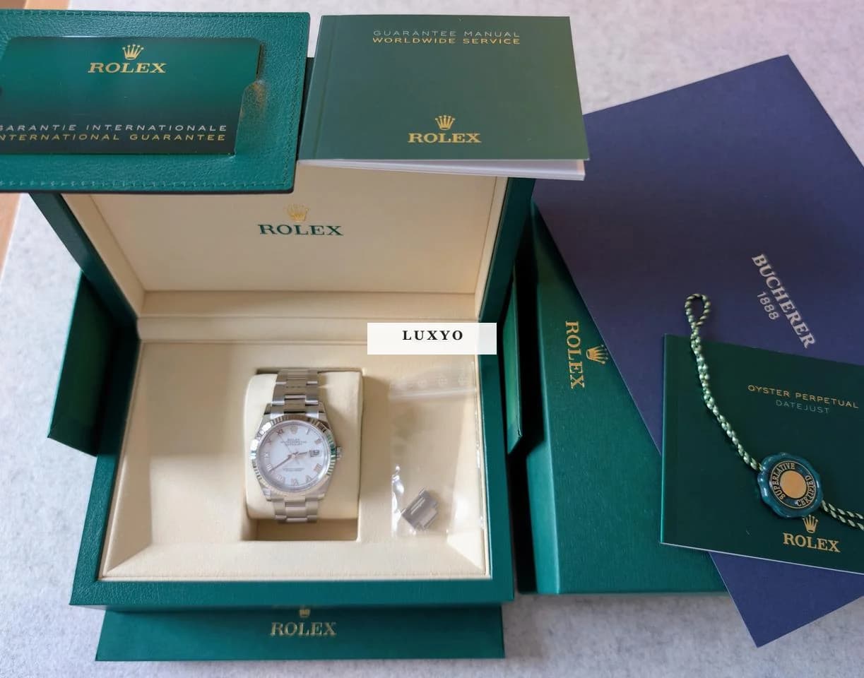 Rolex Datejust 36 Full Set, gekauft 07/25 beim Konzessionär, einmal getragen - Thumbnail 4