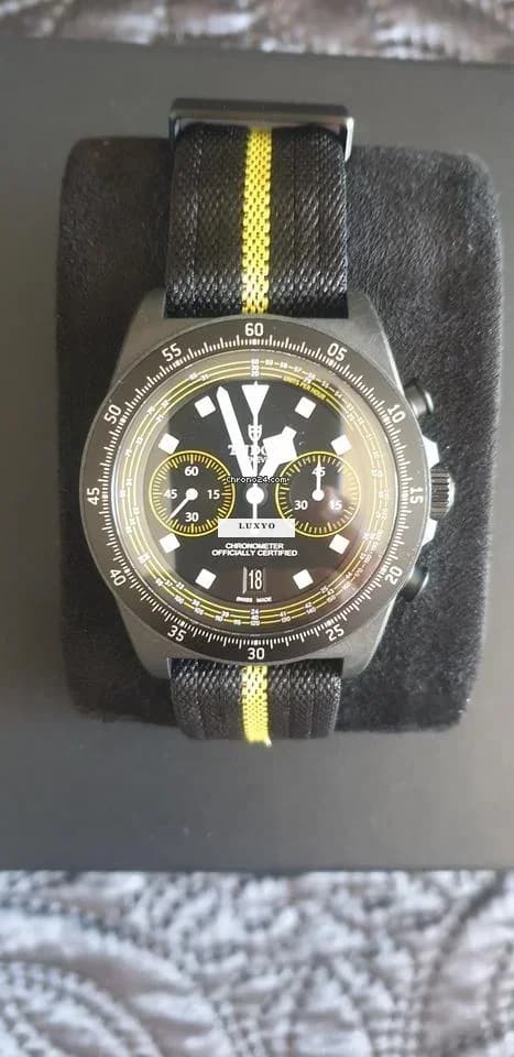 Tudor Pelagos Fxd Chrono "yellow" Yellow Tour De France Limited Edition 300 Exemplaires Monde - Neuve Jamais Portée - Thumbnail 2