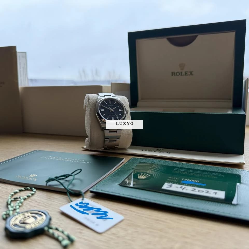 Rolex Oyster Perpetual 36 2021 Volledige set incl. bon en Rolex garantie t/m 04-2026 - Thumbnail 2