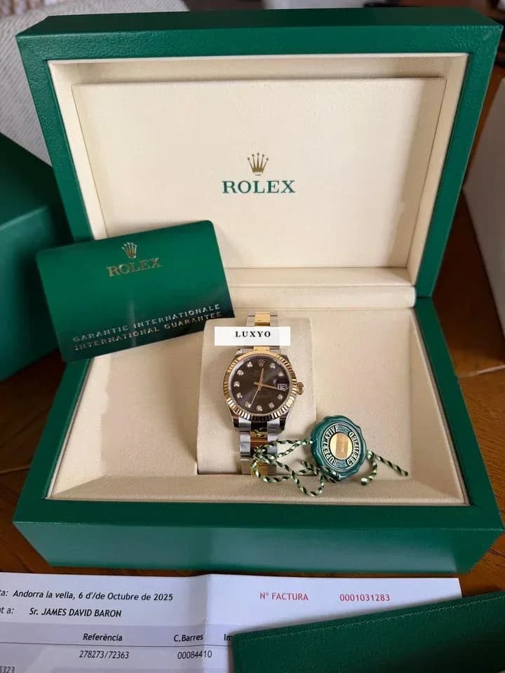 Rolex Datejust 31 278273 dark gray + 10 diam - Thumbnail 2