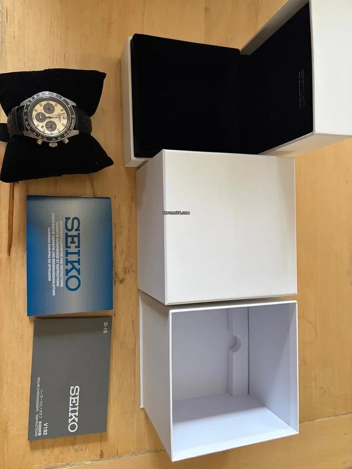 Seiko Prospex Solar Speedtimer SSC943P1 Cadran champagne/doré - Thumbnail 4