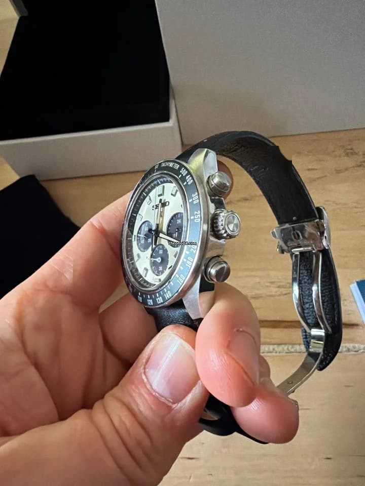 Seiko Prospex Solar Speedtimer SSC943P1 Cadran champagne/doré - Thumbnail 5