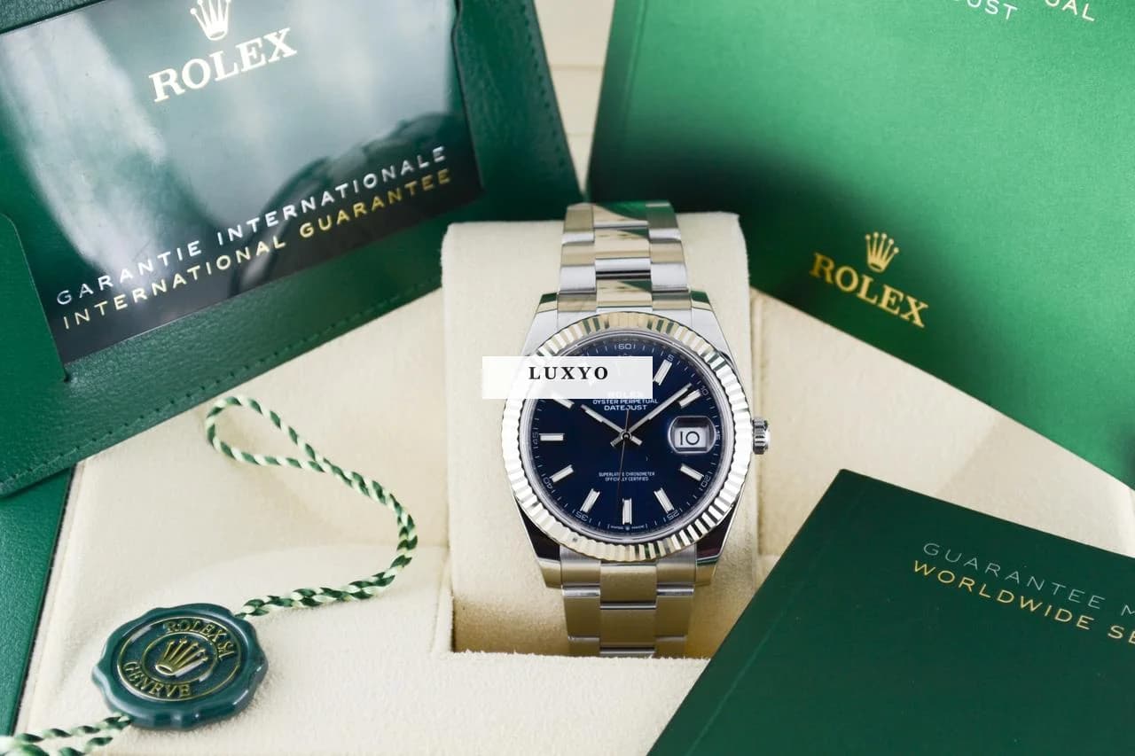 Rolex Datejust 41 126334 blue/oyster ''Full set 2021'' Like new! - Thumbnail 7