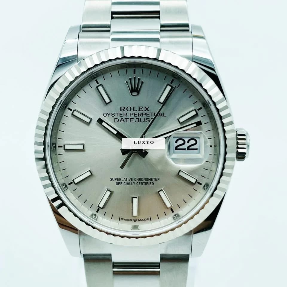 Rolex Datejust 36 Rolex Datejust 36mm « Silver Dial » 2022 Fullset