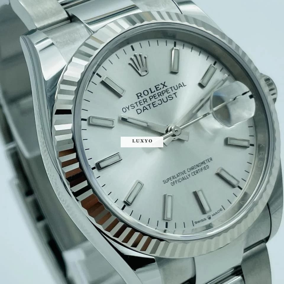 Rolex Datejust 36 Rolex Datejust 36mm « Silver Dial » 2022 Fullset - Thumbnail 2