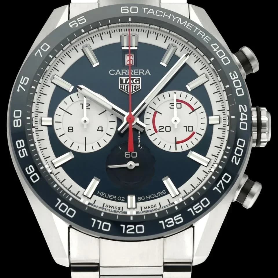TAG Heuer Carrera CBN2A1E.BA0643 / BOX & PAPERS / 2021 / Calibre 02 / Automatic / 44mm