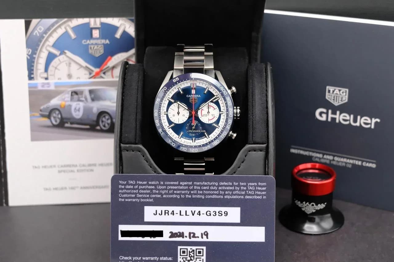 TAG Heuer Carrera CBN2A1E.BA0643 / BOX & PAPERS / 2021 / Calibre 02 / Automatic / 44mm - Thumbnail 2
