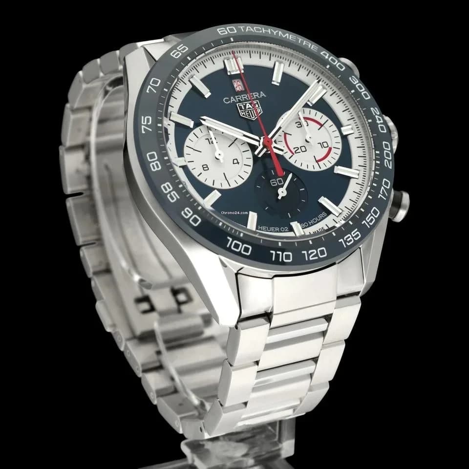 TAG Heuer Carrera CBN2A1E.BA0643 / BOX & PAPERS / 2021 / Calibre 02 / Automatic / 44mm - Thumbnail 4