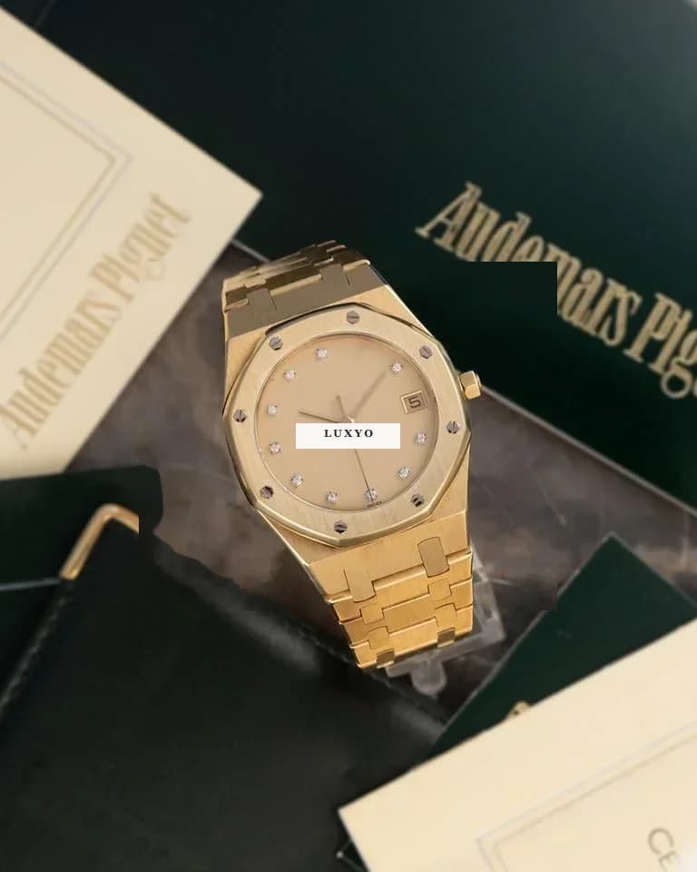 Audemars Piguet Royal Oak reference 6040 477, Full Collector Set, Diamond Dial - Thumbnail 3
