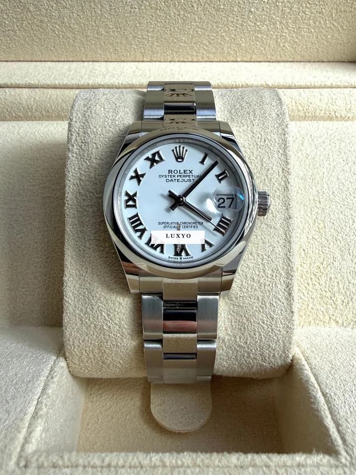 Rolex Datejust 31 White Roman Dial 2023 Like new
