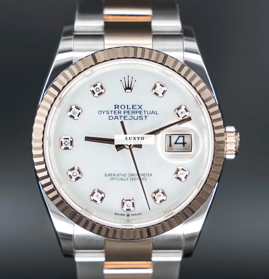 Rolex Datejust 36 Stahl/Rosegold MOP 2024 FULLSET - Thumbnail 2