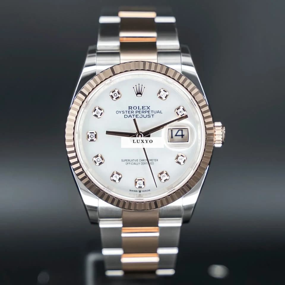 Rolex Datejust 36 Stahl/Rosegold MOP 2024 FULLSET - Thumbnail 3