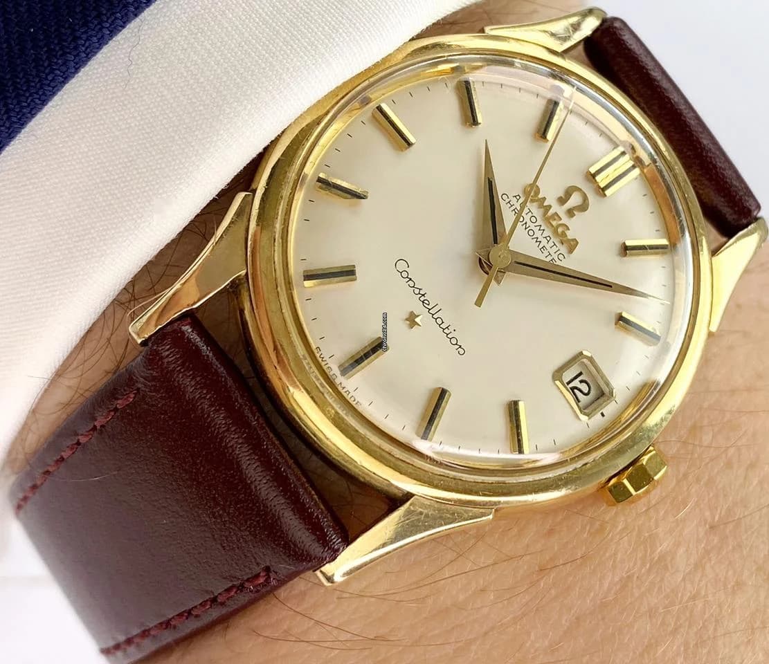 Omega Constellation Solid Gold Vollgold Vintage Automatic Automatik 14393 14393 - Thumbnail 2