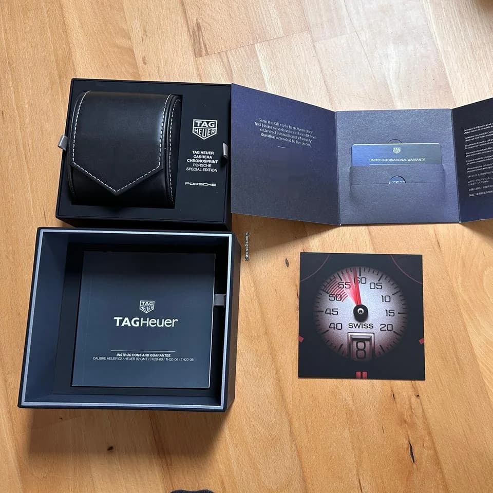 TAG Heuer Carrera Chronosprint X Porsche Full Set! New! Ungetragen - Thumbnail 4