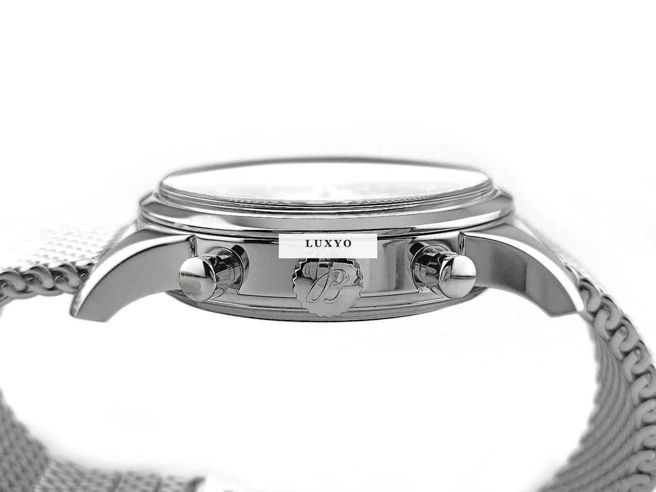 Breitling Transocean Chronograph B01 Automatik Edelstahl 43mm schwarz Metallband AB0152121B1A1 mit Garantie Occasion - Thumbnail 3