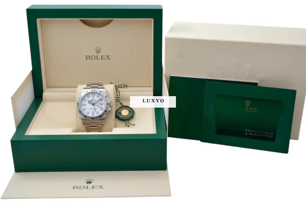 Rolex Explorer II Ref: 226570 42mm Automatic Steel Oyster White Dial Box+Papers 2024 - Thumbnail 3