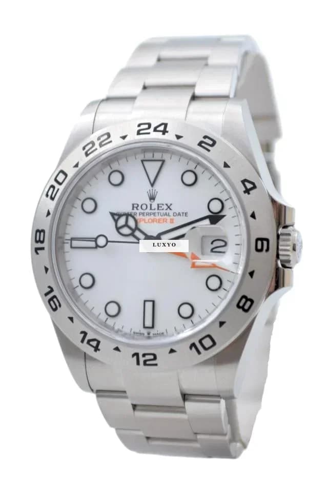Rolex Explorer II Ref: 226570 42mm Automatic Steel Oyster White Dial Box+Papers 2024 - Thumbnail 5