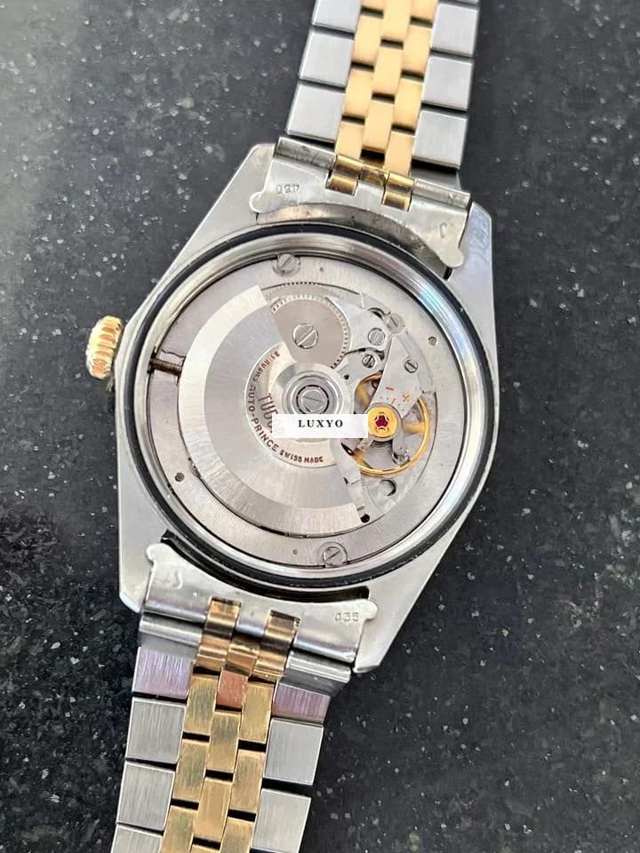 Tudor Date Prince Day Tudor Rolex Vintage Jumbo14K Gold/Steel - Thumbnail 10
