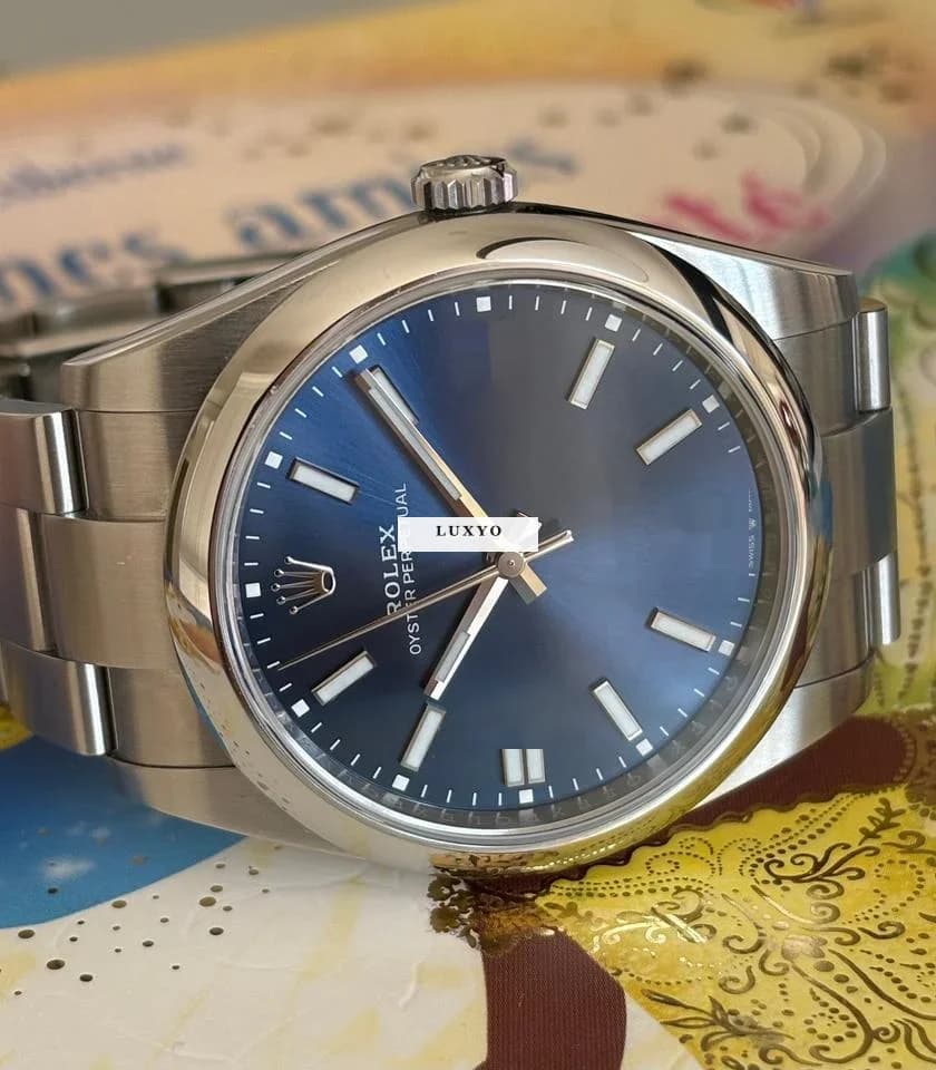 Rolex Oyster Perpetual 41 OP41 blue dial 124300 Full set 2022