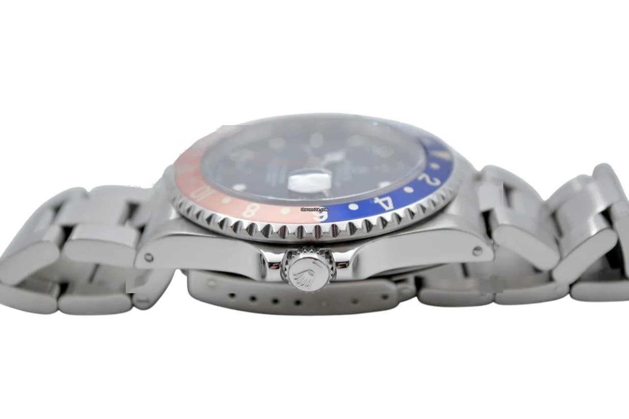Rolex GMT-Master II Ref: 16710 40mm Automatic Oyster Steel Vintage Pepsi Bezel 1990 - Thumbnail 12