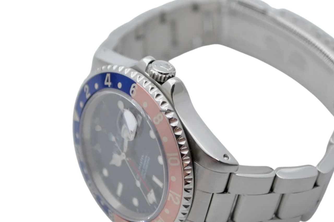 Rolex GMT-Master II Ref: 16710 40mm Automatic Oyster Steel Vintage Pepsi Bezel 1990 - Thumbnail 14