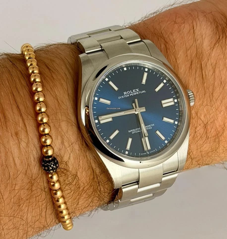 Rolex Oyster Perpetual 41 Blue Full Set 2020 Mint Condition NFT Card - Image 1