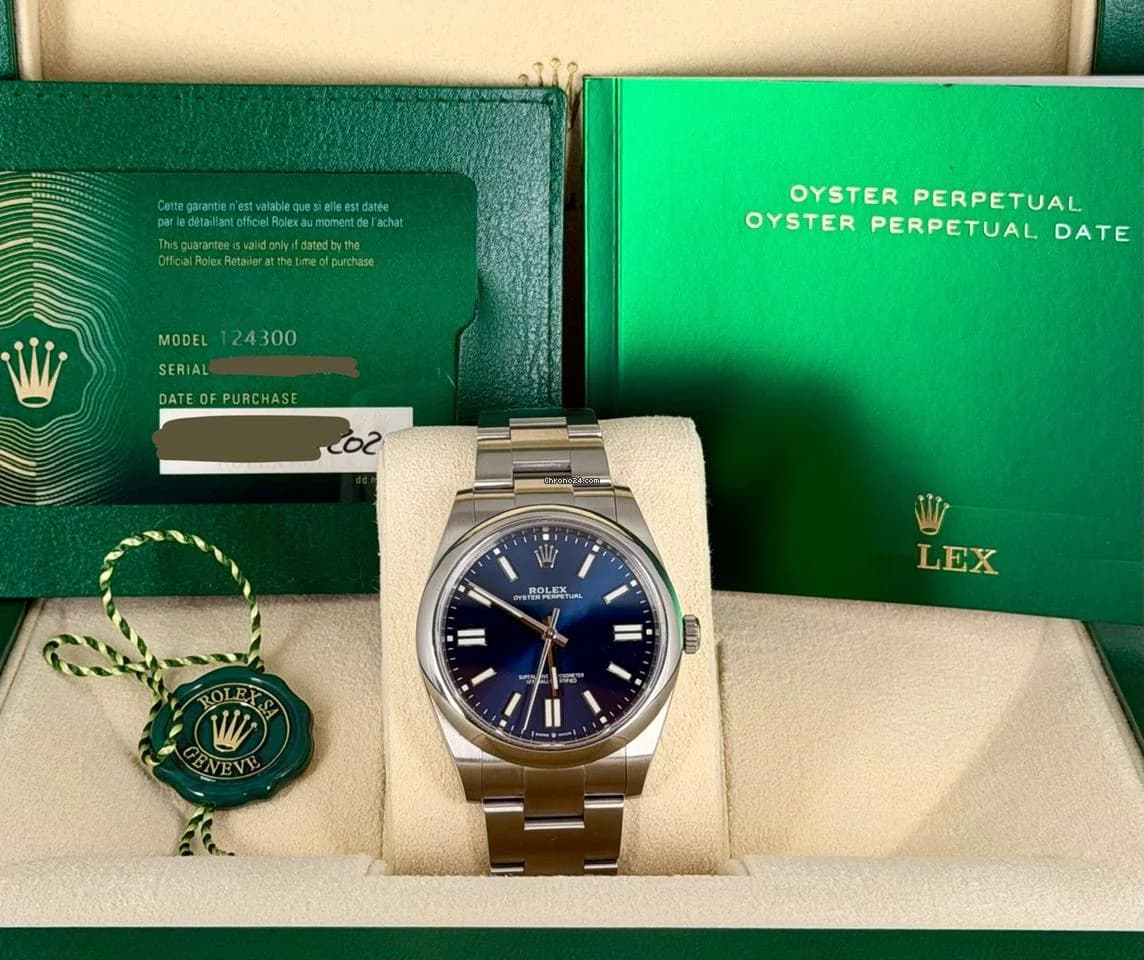 Rolex Oyster Perpetual 41 Blue Full Set 2020 Mint Condition NFT Card - Thumbnail 2