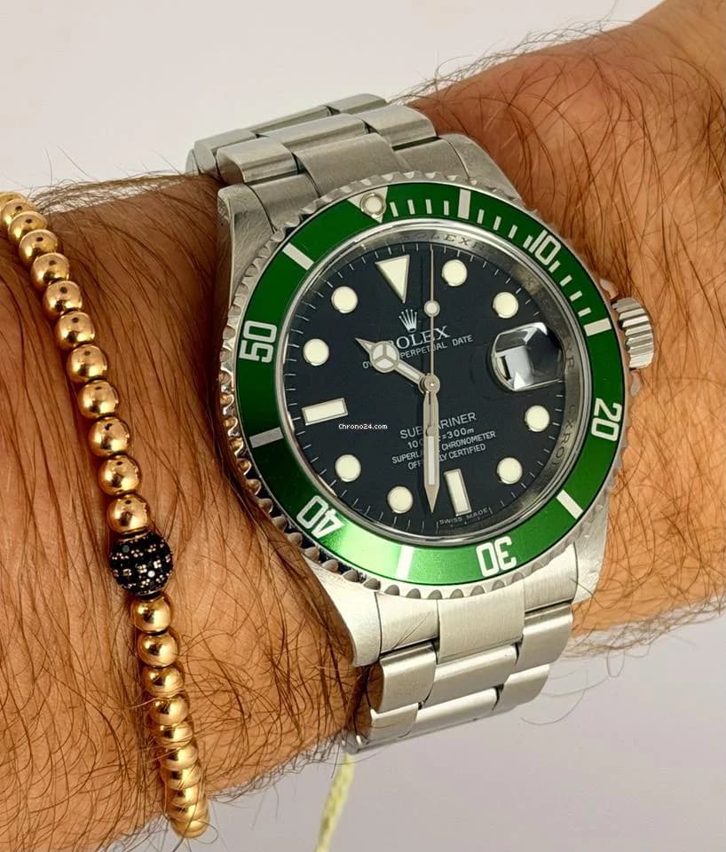 Rolex Submariner "Kermit" Never Polished ! Full Set With Tag MK5 Unconverted Collector