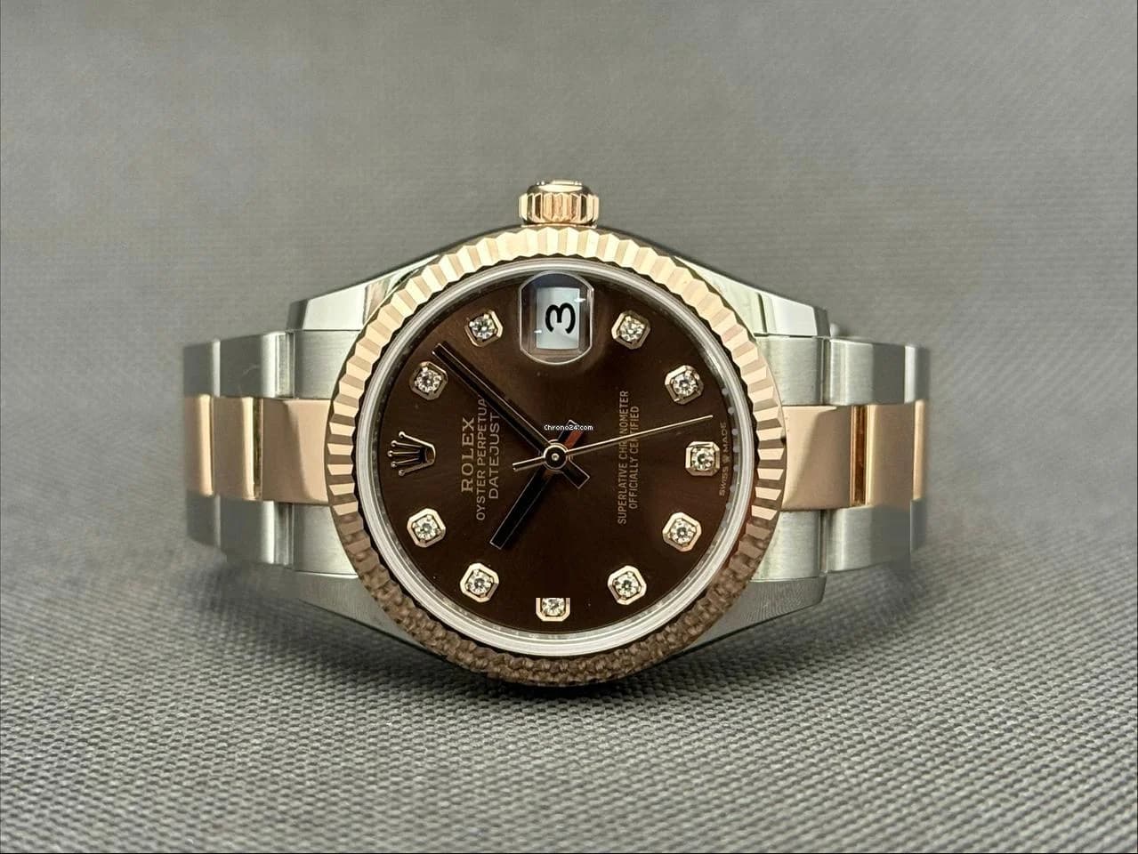 Rolex Datejust 31 Like New 2022 - Chocolate factory diamonds