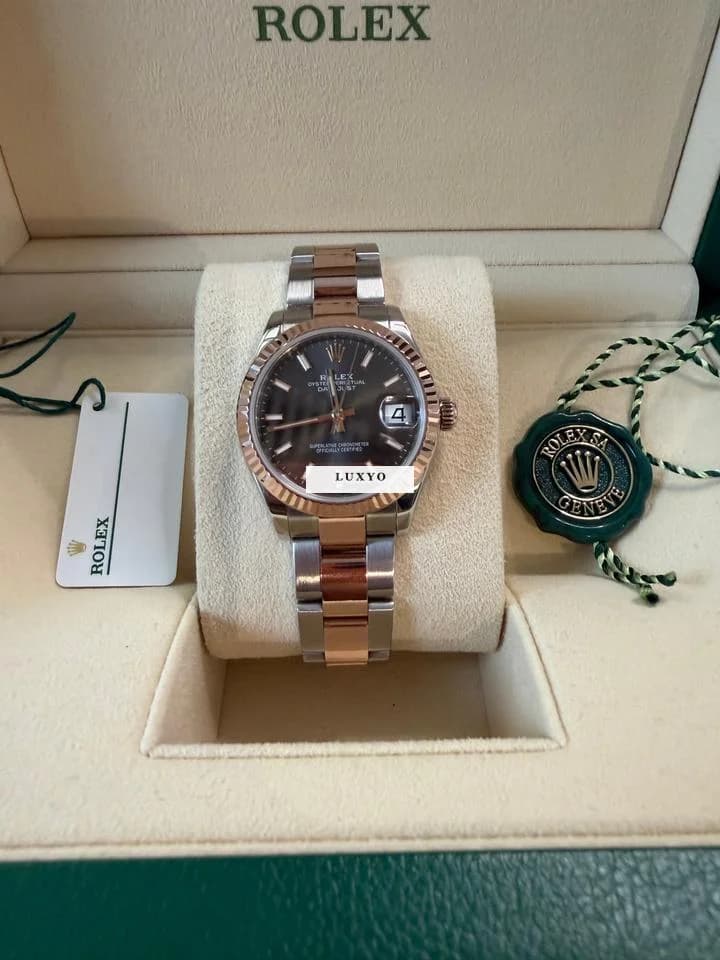 Rolex 278271 Datejust 31 - Grew Dial Oyster - 10/2020 LC 100 Like new Full Set - Thumbnail 2