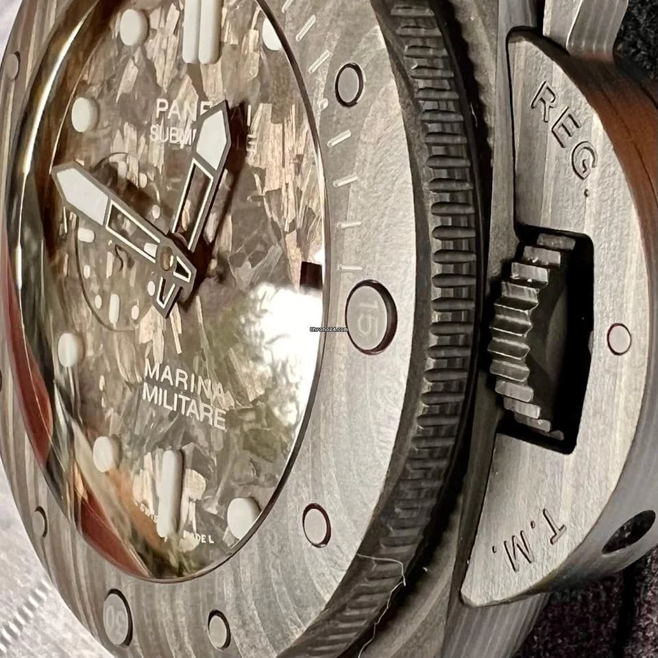 Panerai Submersible Marina Militare Carbotech 47 Mm 47mm Full set with papers, bought in Panerai boutique. - Thumbnail 5