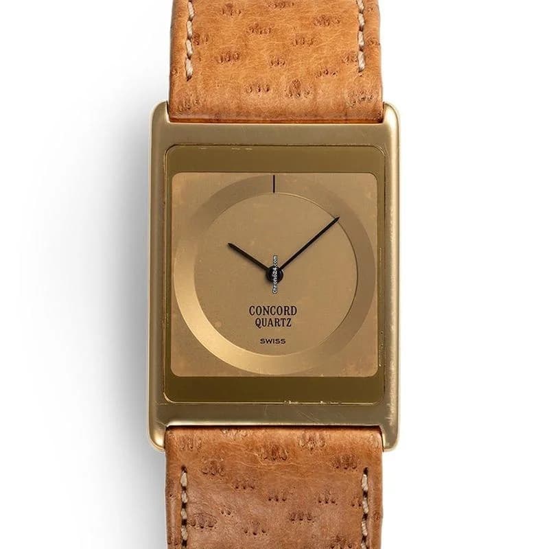 Concord Delirium 18K Yellow Gold Quartz Complete Set Box & Original Warranty