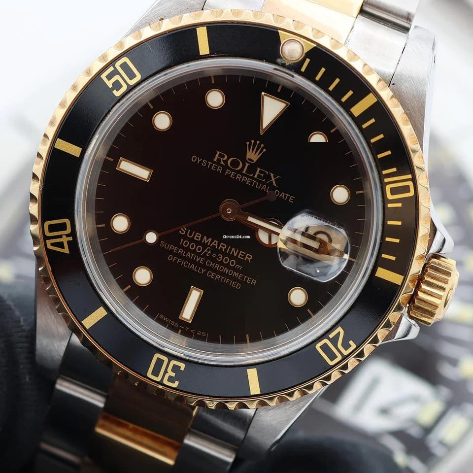 Rolex Submariner Date ref. 16613LN Steel/Gold - Full Set - Thumbnail 11