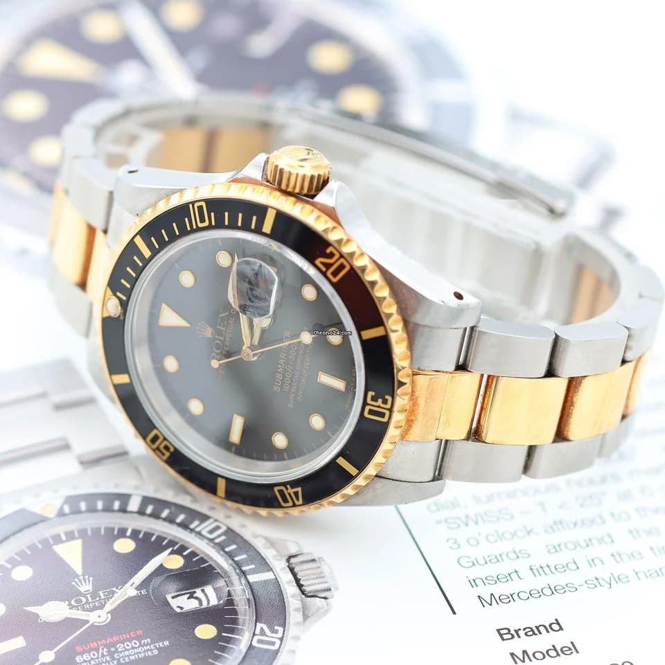 Rolex Submariner Date ref. 16613LN Steel/Gold - Full Set - Thumbnail 3