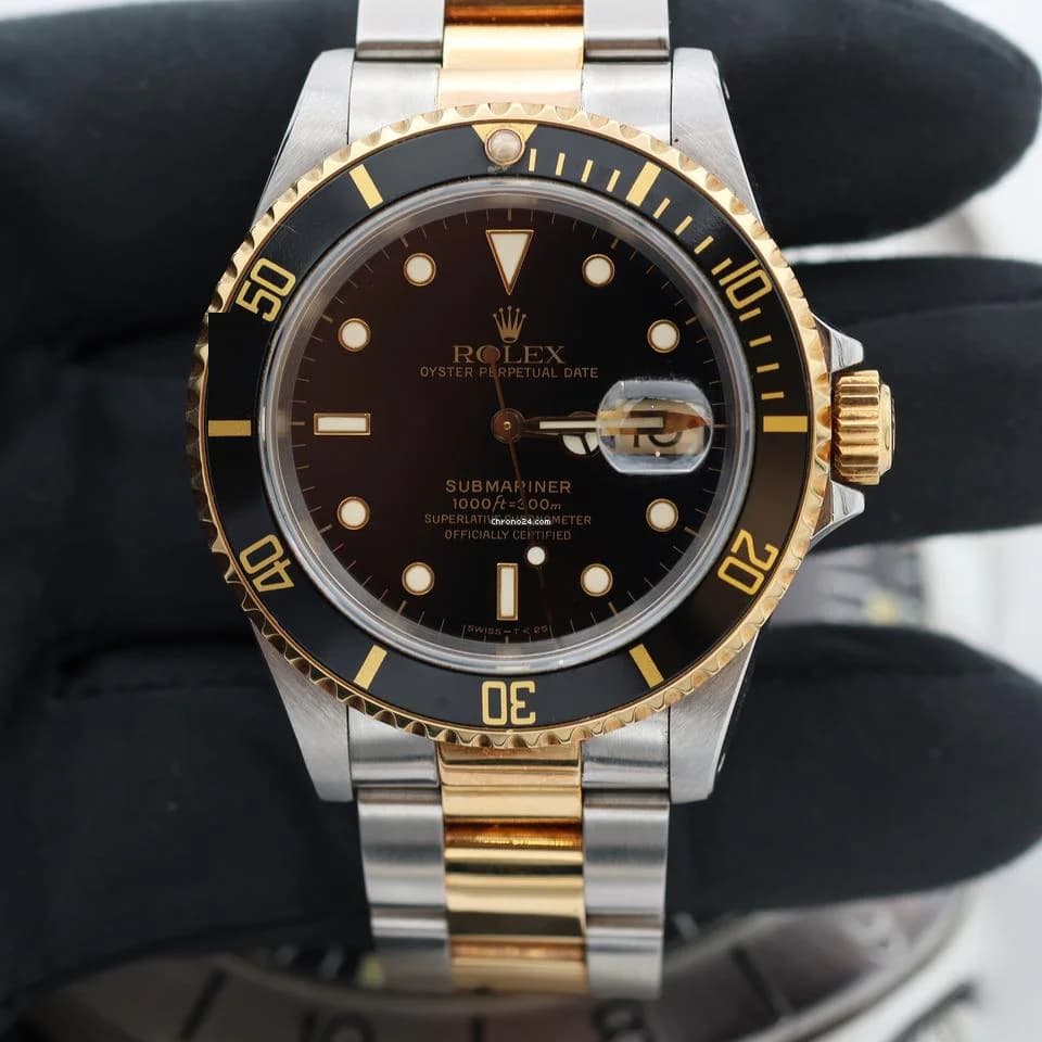 Rolex Submariner Date ref. 16613LN Steel/Gold - Full Set - Thumbnail 10