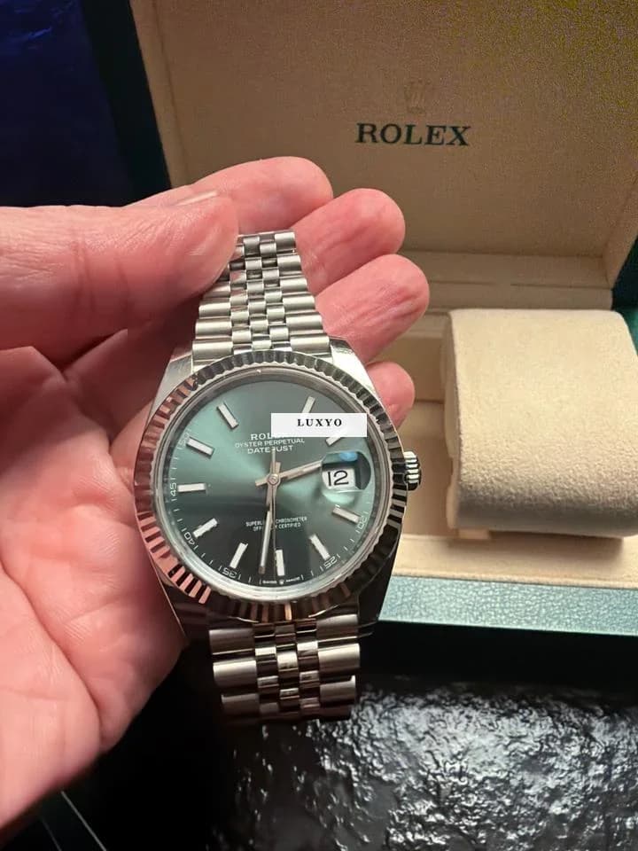 Rolex Datejust 41 Rolex Datejust 41 Green Dial Full Set - Thumbnail 10