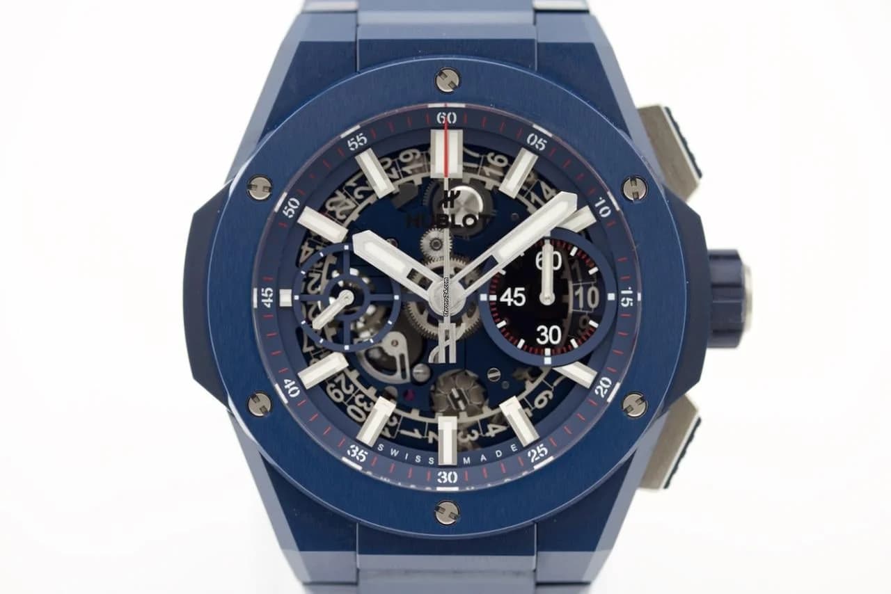 Hublot Big Bang Integral Blue Ceramic 42mm Unico Deutsch Fullset First buyer receipt 2021 Box - Image 1