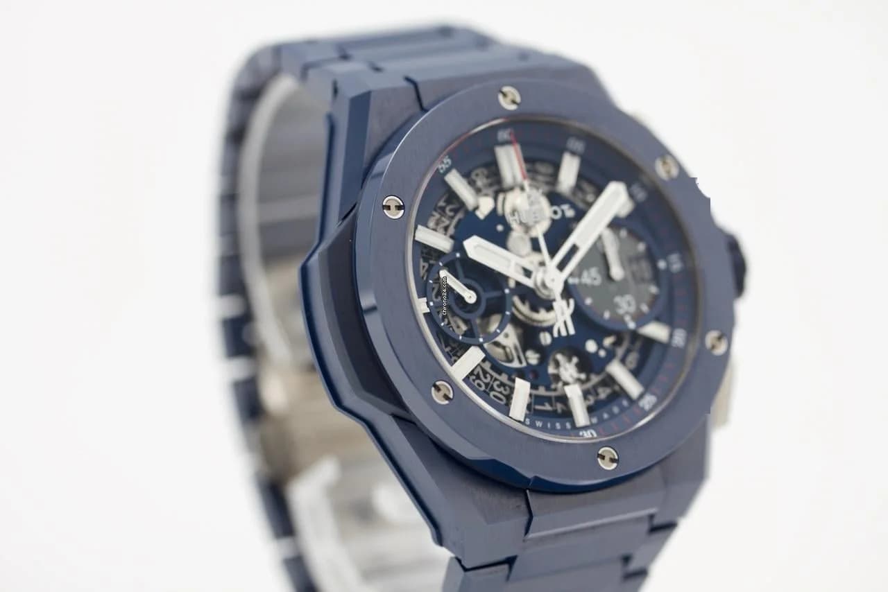 Hublot Big Bang Integral Blue Ceramic 42mm Unico Deutsch Fullset First buyer receipt 2021 Box - Thumbnail 2