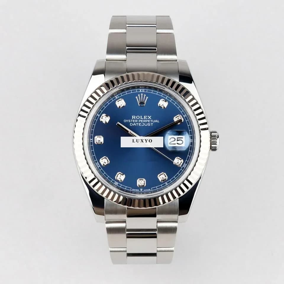 Rolex Datejust 41 Oyster Blue Diamond Dial Service 2026