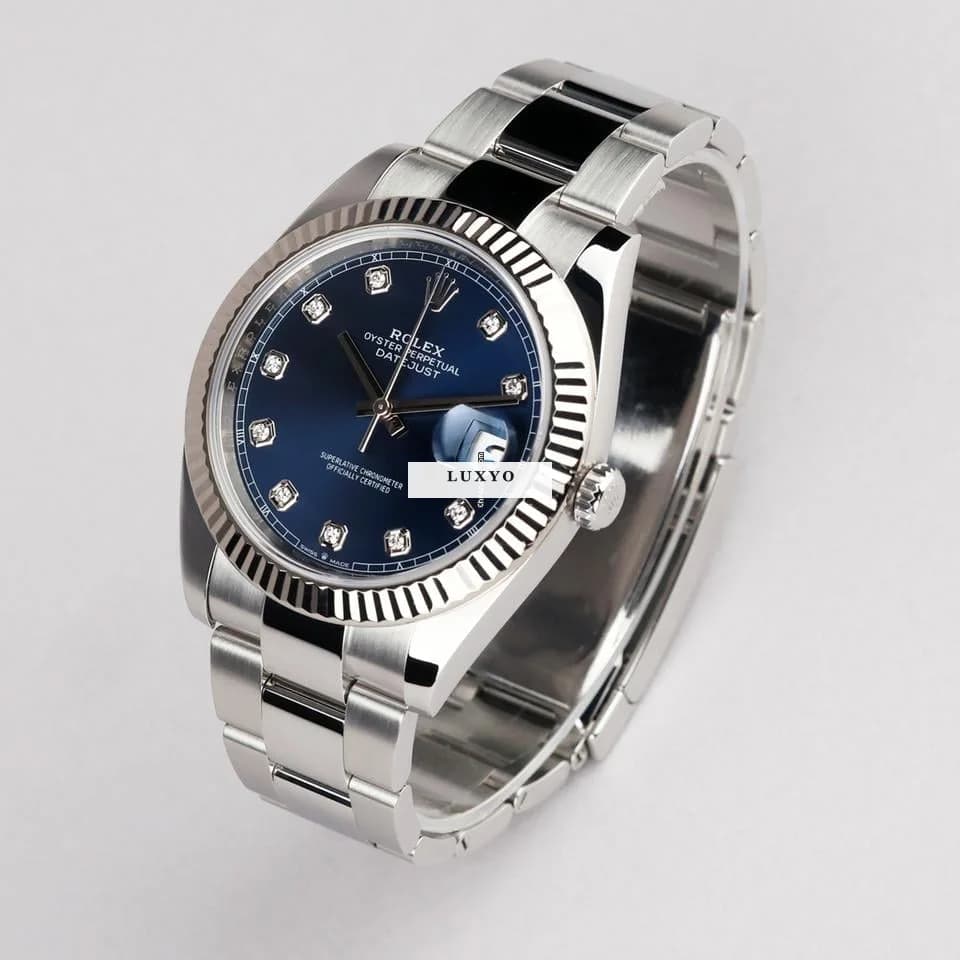 Rolex Datejust 41 Oyster Blue Diamond Dial Service 2026 - Thumbnail 4